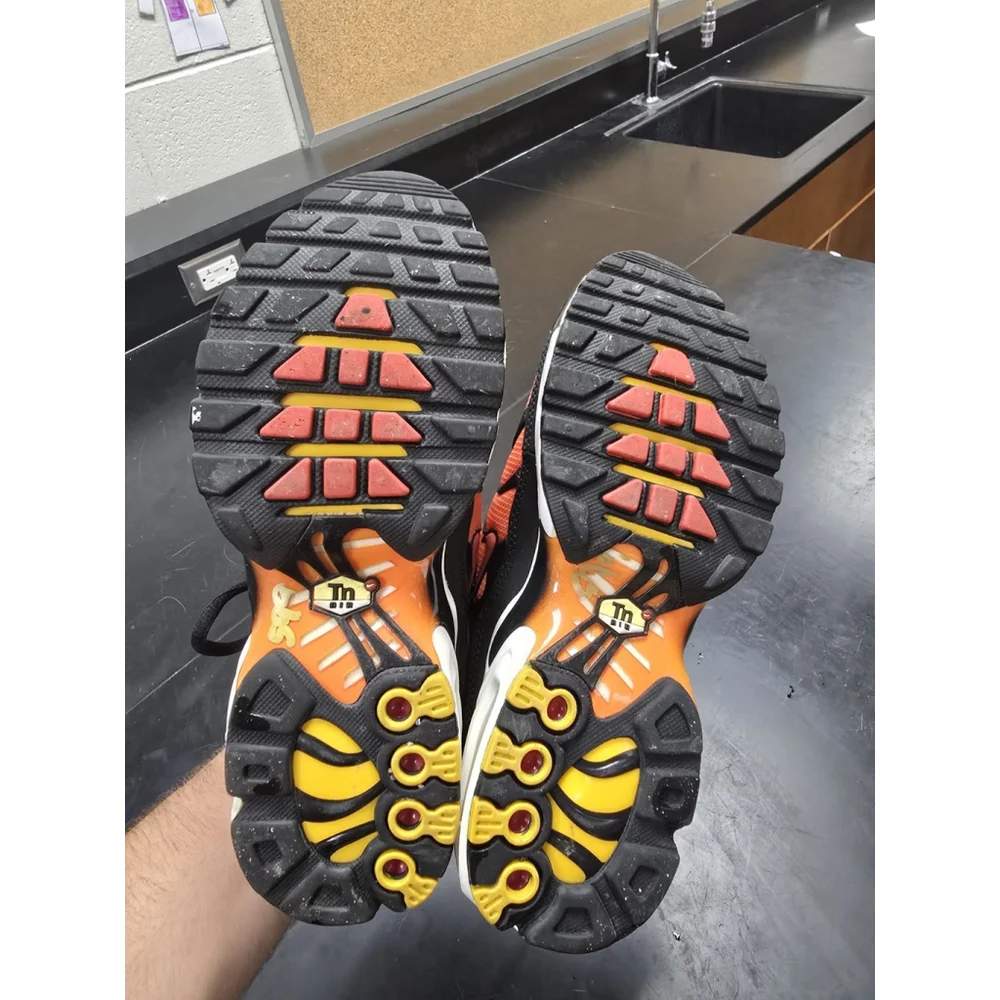 Nike Air Max Plus Sunset GS Boys Running Shoes BV7426-001 Kids Size 5 Y